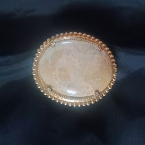 Vintage Natural Stone Brooch